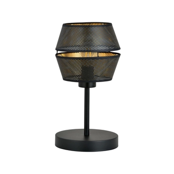 Emibig - Lampa stołowa Malia LN1 black - wysokość 30 cm, stal lakierowana, abażur