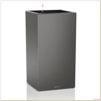 Lechuza - Donica Canto Premium kolumna - wysokość 76 cm, antracytowa, matowa