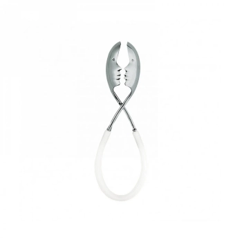 Casa Bugatti – Szczypce do sałatek MOLLA KISS – białe, matowe wykończenie