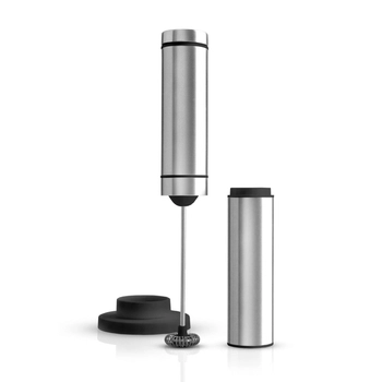 AdHoc - Spieniacz do mleka i sosów RAPIDO - srebrny, wysokość 22 cm