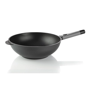 Guzzini - Wok Cook&Space 32 cm – aluminiowy, z powłoką nieprzywierającą
