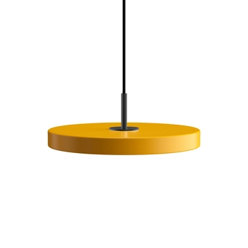 UMAGE (Vita) - Lampa Asteria Mini - średnica 31 cm,  żółta, czarny dekor
