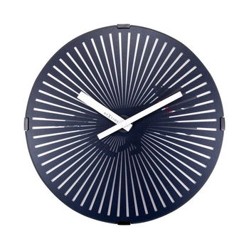 NeXtime – Zegar ścienny Running Dog z efektem ruchu, czarny, 30 cm