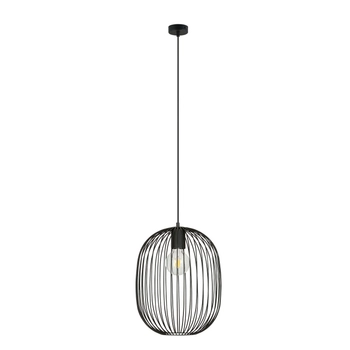Emibig - Lampa wisząca Onyx 1 black - wysokość max 120 cm, stal lakierowana proszkowo