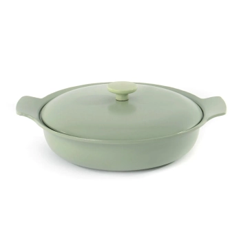 BergHOFF – Patelnia żeliwna z pokrywą Ron – miętowa, 28 cm, 3,3 l