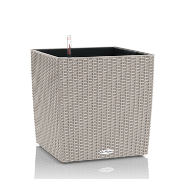 Lechuza - Donica Cube Cottage 50 - wysokość 49,5 cm, piaskowy brąz