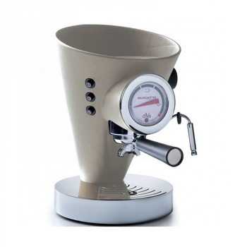 Casa Bugatti - Ekspres do kawy DIVA - kremowa skóra, seria Individual