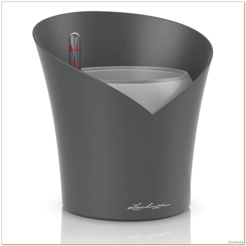 Lechuza - Doniczka Orchidea - szara, matowa