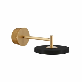 UMAGE (Vita) - Kinkiet Asteria Wall short Hardwire - czarny, długość 28 cm | Montaż bez kabla