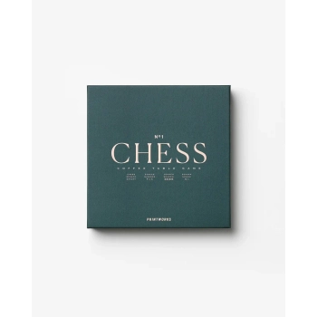 Printworks – zestaw szachowy Classic Chess, drewniane figury, 25×25 cm
