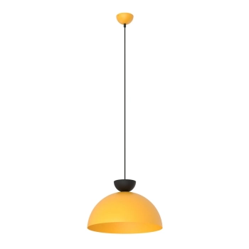 Emibig – Lampa wisząca Lunaro 1L – półkolisty klosz, matowa pomarańcza, 40 cm