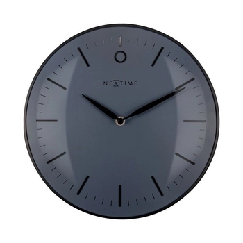 NeXtime – Zegar ścienny Small Glamour – czarny, metalowo-szklany, 30 cm