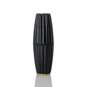 AdHoc - Zestaw magnetycznych młynków do pieprzu i soli MAGTWO - czarny, wysokość 19,50 cm