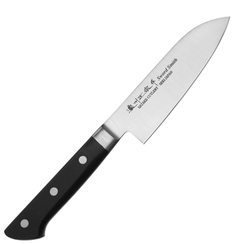 Satake Cutlery - Nóż uniwersalny Santoku - długość ostrza 13,50 cm | Satoru 803-656