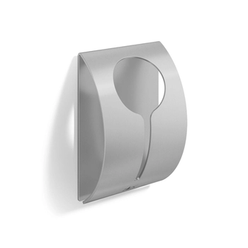 Zack - Samoprzylepny wieszak na ręcznik Peco - głębokość 2,70 cm, srebrny