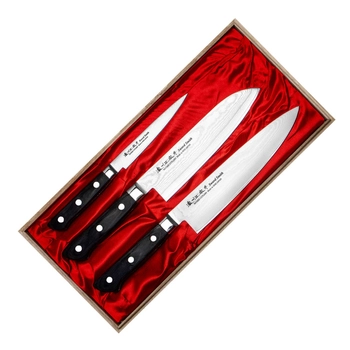 Satake Cutlery - Zestaw 3 noży w drewnianym pudełku | Daichi HG8556W