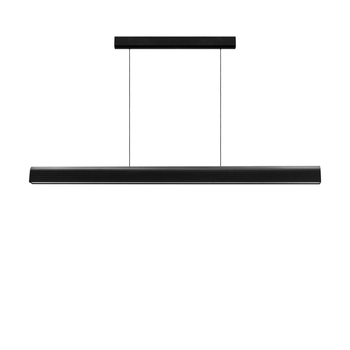 Kaspa - lampa wisząca LED ze ściemniaczem Linea Dim - szerokość 140 cm, czarna