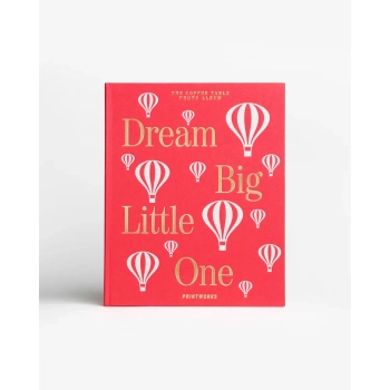 Printworks - Album dziecięcy Dream Big Little One XL – wiśniowy, tkaninowa okładka