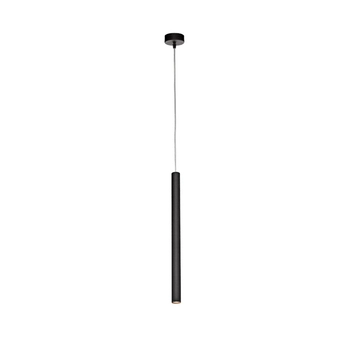 Kaspa - Lampa wisząca pojedyncza Roll - długość tuby świetlnej 50 cm, czarna