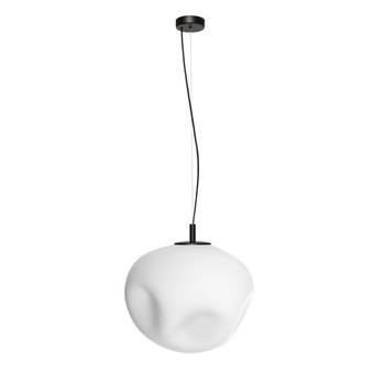 Kaspa - Lampa wisząca Cloe - rozmiar L, średnica 40 cm, czarno - biała