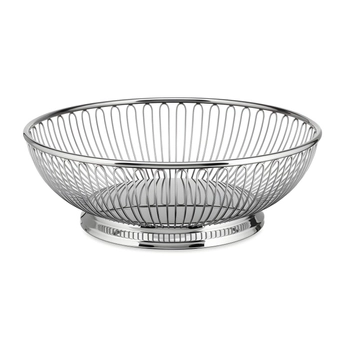 Alessi - Kosz na owoce - srebrny, średnica 24 cm