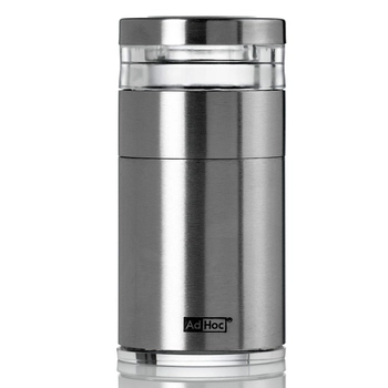 AdHoc - Młynek do ziół i przypraw MOLTO - srebrny, wysokość 9 cm