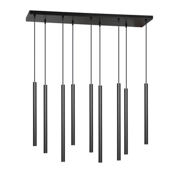 Emibig - Lampa wisząca Selter 9 black - wysokość max 120 cm, stal lakierowana