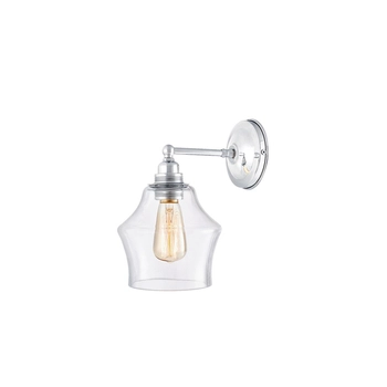 Kaspa - Kinkiet lampa ścienna Longis II - średnica 15 cm, transparentny