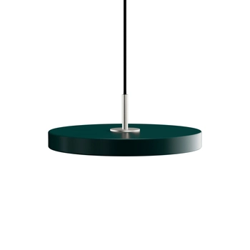 UMAGE (Vita) - Lampa Asteria Plus Mini - zielona, średnica 43 cm, srebrny dekor