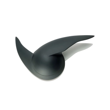 Alessi - Zegar ścienny WALTER WAYLE II - czarny, średnica 25 cm