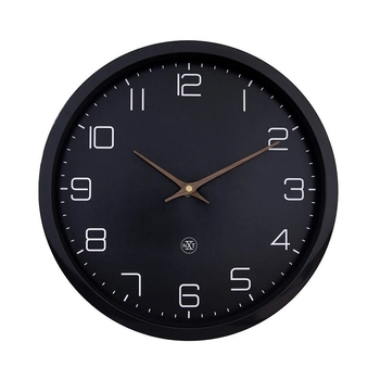 NeXtime – Zegar ścienny Eco nXt z bioplastiku – czarny, 30 cm