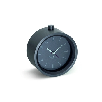 Philippi - Budzik Tempus - czarny, średnica 9,40 cm