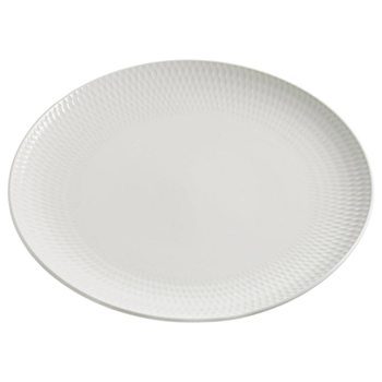 Maxwell & Williams - Talerz/półmisek Diamonds Round - biały, średnica 30 cm