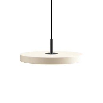 UMAGE (Vita) - Lampa Asteria Mini - średnica 31 cm, biała, czarny dekor