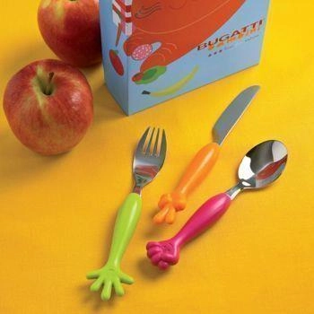 Casa Bugatti - Zestaw sztućców dla dzieci Baby Sweet Home - 3 części