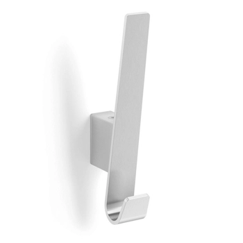 Zack - wieszak na ubrania AKES - wysokość 16,10 cm, stal nierdzewna matowa