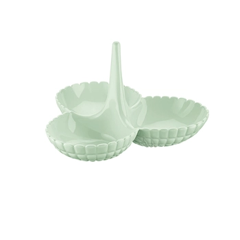 Guzzini – Potrójna miseczka na przekąski, pistacjowa