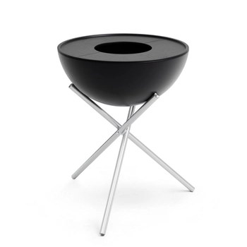 Hoefats - Palenisko z zestawem BBQ BOWL 70 - czarne, wysokość 85 cm