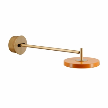 UMAGE (Vita) - Kinkiet Asteria Wall long Hardwire - pomarańczowy, długość 45 cm | Montaż bez kabla