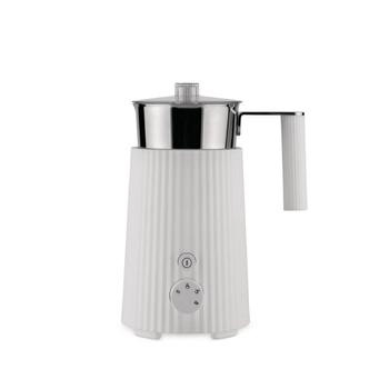 Alessi - Spieniacz do mleka PLISSE - biały, pojemność 350 ml