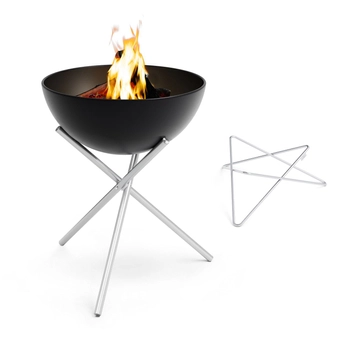 Hoefats - Palenisko z elastycznym zestawem BOWL 57 - czarne, wysokość 41 cm oraz 75 cm