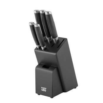BergHOFF – Zestaw noży kuchennych Graphite w bloku, stal nierdzewna, 6 el.
