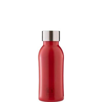 Casa Bugatti - Butelka termiczna B Bottles Twin – stal nierdzewna, czerwony mat, 350 ml