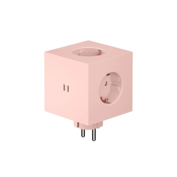 Avolt - Rozszerzacz gniazd Square 2 z USB-C 30 W – różowy