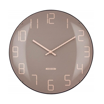 NeXtime – Zegar ścienny Shade z cichym mechanizmem, różowy, 35 cm