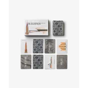 Printworks - Gra memo Kultowe budynki świata – edukacyjna, designerska, 50 kart
