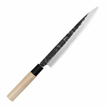 Tojiro - Nóż Yanagiba - długość ostrza 21 cm | Black Hammered Shirogami F-1123