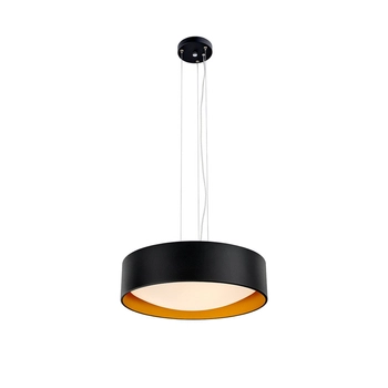 Kaspa - Lampa wisząca Vero - średnica 45 cm, czarno - złota