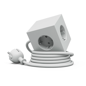 Avol - Listwa zasilająca Square 1 z podwójnym USB-C 30 W i magnetyczną podstawą, 1,8 m - szara