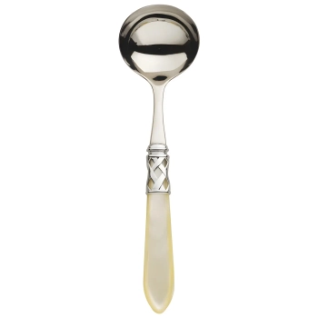 Casa Bugatti - Łyżka do sosów Aladdin – perłowa kość słoniowa
